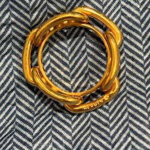 Gold Hermes scarf Ring